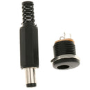 5.5mm X 2.1mm Male And Female Solder DC Power Barrel Tip Plug Jack Adapter
