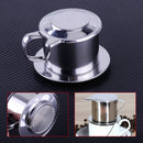 Stainless Steel Vietnamese Coffee Drip Filter Cup Phin Maker Infuser Press Sieve