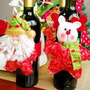 3pcs Santa Claus Snowman Deer Red Wine Bottle Cover Christmas Xmas Decor