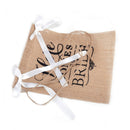 6*8" Here Comes the Bride Banner Bunting Wedding Sign Ceremony Rustic Burlap