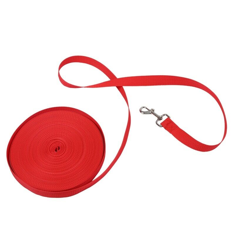 100ft 30.5 Meters Long Pet Dog Horse Training Leads Lunge Webbing Lead Rope W9H5