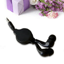 3.5mm Sport Headset Retractable Storage Super Bass Stereo In-Ear Earphone RQK
