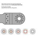 6 PCS Semicircle Metal Saw Blades Alloy Emery, Multitool Saw Blade Assortme