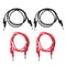 4pcs 4mm Stackable Banana Plug Wire Soft Silicone