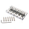 5 String Bass Bridge Electric Guitar Bridge Metal Part With Screw Wrench, Chrome
