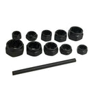 11Pcs Damaged Lug Nut and Lock Remover Twist Socket Set Screw Extractor Too