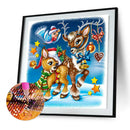 Full Drill Diamond Painting Kit Christmas Elk Rhinestone Handicraft Mosaic