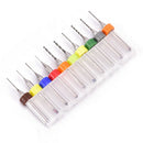 10Pcs PCB Print Circuit Board Carbide Micro Drill Bits Tool 0.3mm to 1.2 mm FT