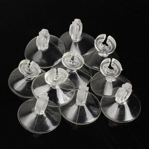 10x Aquarium Sucker Suction Cup for 4/6mm Air Line Pipe Tube Cable Wire Holder
