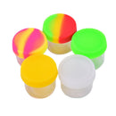 6ML Silicone Container Jar Glass Wax Oil Storage Lid Non-stick Mixed ColoW8 Hn