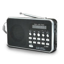Portable Mini Am Fm Radio Stereo Speaker Support Sd/Tf Card With Usb(Black) D6Z1