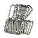 20pcs Camping Carabiner Buckle Quick Release Snap Hook Keychain Key Ring Clip