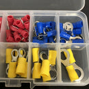 102 Pcs 10 Kinds Rv Ring Terminal Electrical Crimp Connector Kit Set Box, C F5I5
