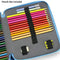 120 Slots Colored Pencil Case Oxford Fabric Pen Case with Compartments Penc