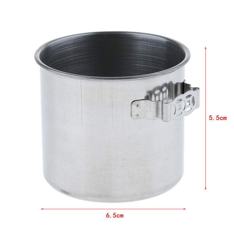 Stainless Steel Food Water Cup Feeder Feeding Dish For Parrot Bird Parakeet