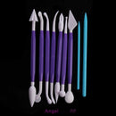 9 Pcs Double Heads Plastic Pottery Clay Sculpture Tools