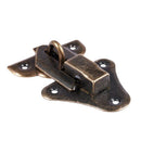 5 Pcs Hardware Jewelry Wood Box Case Latch Hasp Sets Bronze Tone Y9T8