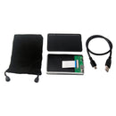 Mini Hard Drive Enclosure, USB 2.0 to 1.8 Inch CE ZIF Aluminium External HDD