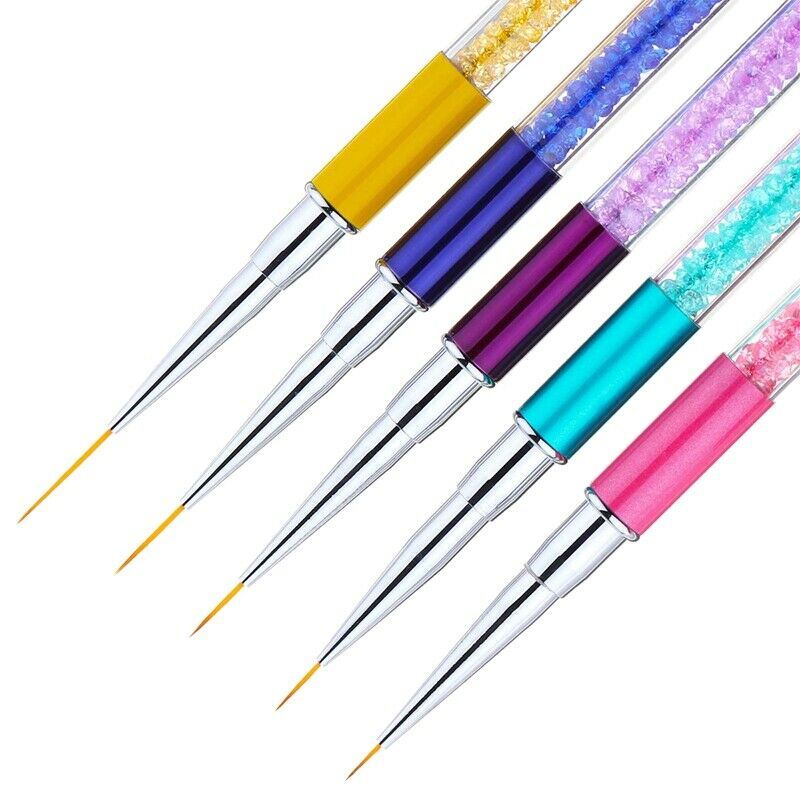 5 Pieces Nail Brushes for Nail Art Nail Design Brush Nail Art Pens Nail Art K6J3
