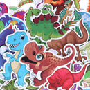 50Pcs Cartoon dinosaur mixed stickers scrapbook suitcase laptop guitar sticke OZ