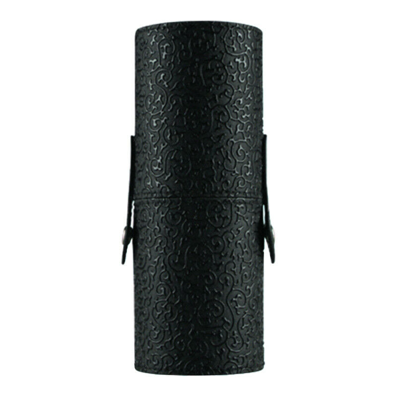 Leather Cosmetic Cup Case Makeup Brush Pen Holder Empty Storage Box Organizer