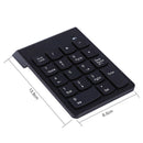 Wireless Number Pad Numeric Keypad 18 Key Digita Keyboard for Laptop Z