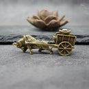 Brass Animal Statue Zodiac Ox Home Decor Sculpture Office Desk Ornament Craf Hn