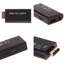 PS2 to HDMI Video Converter AV Adapter 3.5mm Audio Output HDMI Connecto ï¼D