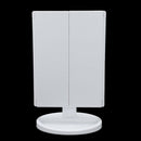 3 Folding 22 Leds Portable Led Makeup Mirror Luminous Desktop Cosmetic Lamp