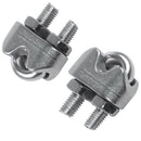 3mm 1/8 Inch Stainless Steel Wire Rope Cable Clamp Clips 30 Pcs
