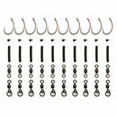 Tackle Ready Tied Ronnie Rigs (Pack of 10) - Carp Pop Up Coarse Fishing Bar