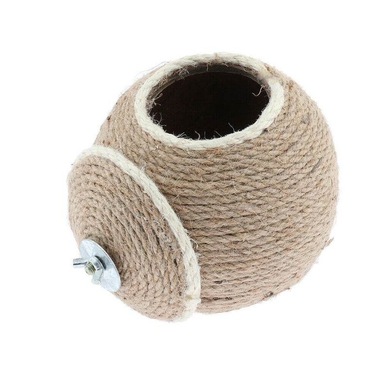 Natural Coconut Bird Nest Parrot House Hut Comfort for Birds Parrots
