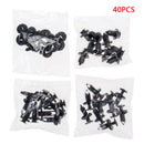 40x Car Body Bumper Push Pin Rivet Retainer Trim Moulding Clip Assortments COW