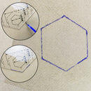 4Pcs Transparent Quilting Ruler Set Professional Sewing Tool DIY Diamond Shape