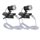 2 Pieces Clip Clamp LED Head Light Lamp for Dental Binocular Loupes Glasses