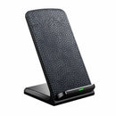 Leather Fast Wireless Charger For Phone 10W Rapidly Charge,Portable Chargin