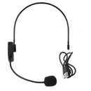 Radio FM Wireless Headset Microphone Handsfree Megaphone Mic With LCD Digit A4R9