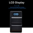 Lp-E6 Battery Charger Lcd Dual Charger For Eos 5Ds R 5D Mark Ii 5D Mark Iii T2B9