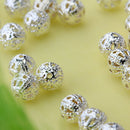 Lot 200pcs Sier Plated Filigree Spacer Beads Jewelry Making Craft DIY Supplies
