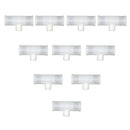 10pcs/set 3/4" PVC  Tee Fittings Joints for Treaded Chicken Nipples