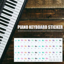 37/49/61/88 Keys Electronic Organ Scale Decals Piano Keyboard Stickers