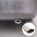 Universal Chrome Stainless Steel Car Rear Round Exhaust Muffler New Pipe Ta