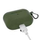 Silicone Bluetooth Headset Box Anti-Drop Protector Case w/Hook for Airpods Pro