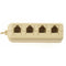 RJ11 6P4C to 6P4C 4 Way Telephone Line Modular Splitter Adapter Beige J6V3
