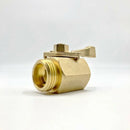 3/4 Inch Garden Hose Water Pipe Connector Brass Valve Faucet Taps Splitter