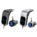 Wireless In-Car Bluetooth FM Transmitter MP3 Radio Adapter Car Kit 2 USB Charger
