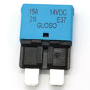12v-24V Blade Fuse Circuit Breaker Automatic Reset Trip Marine (Low Profile) 15A