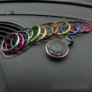 2x Metal Smart Key Fob Cover Ring Rim Trim Cover for Mini Cooper One Countryman