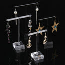 Acrylic Earrings Jewelry Display Rack Stand Organizer Holder Case Necklace