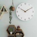 Wooden Wall Clock Simple Modern Design for Living Room Nordic Brief Wood Cl N9X6